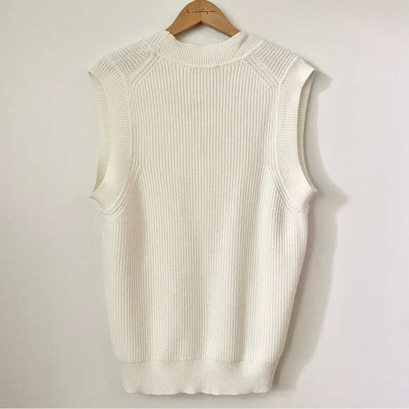 NWT Zara Knit V Neck Oversized Sleeveless Sweater, Sz Small - Picture 12 of 15